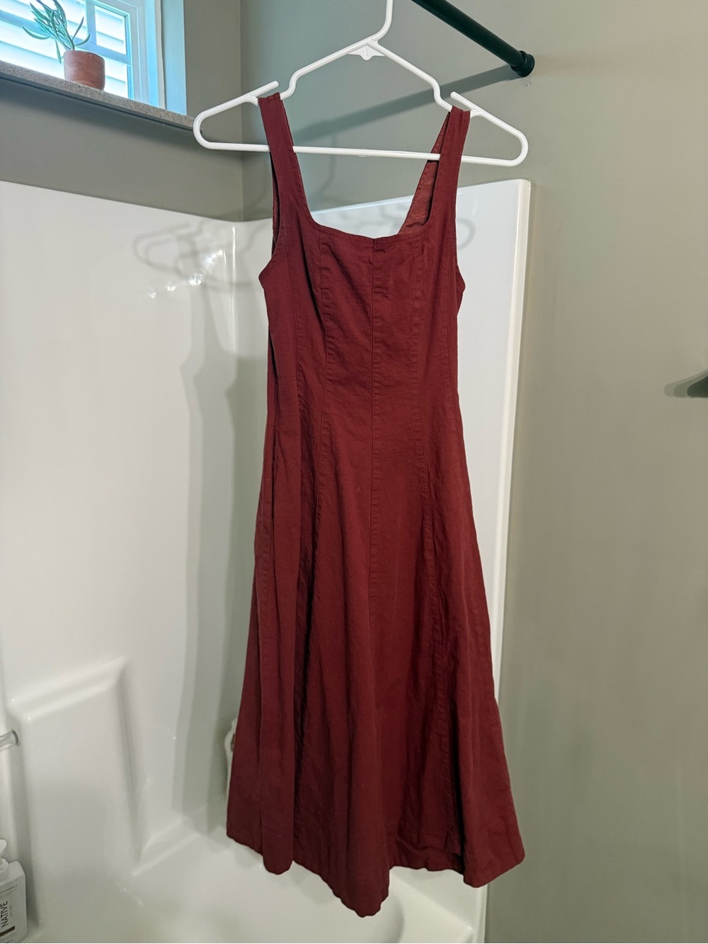 Mustard Seed Sleeveless Burgundy Maxi Dress